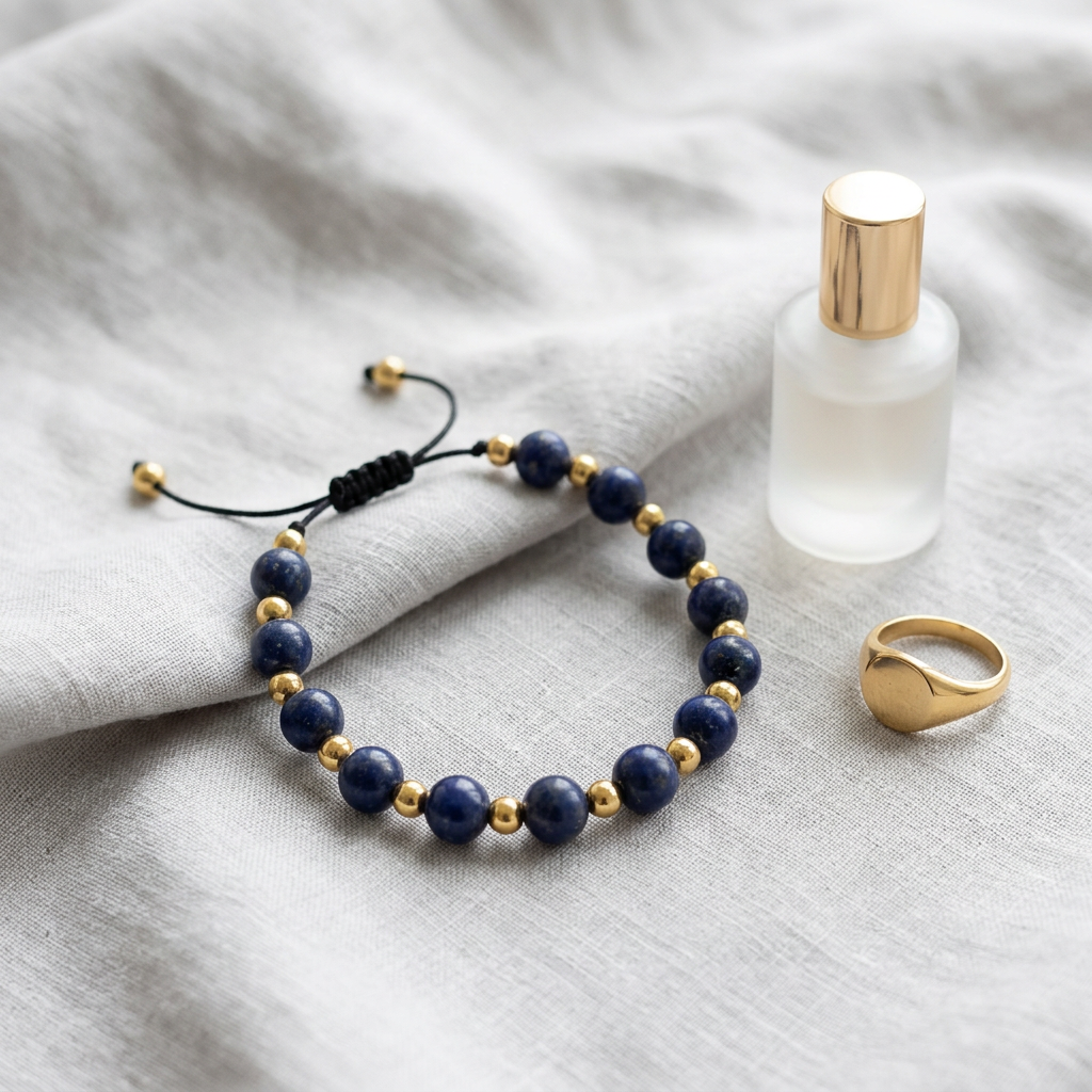 Lapis Lazuli Bead Bracelet