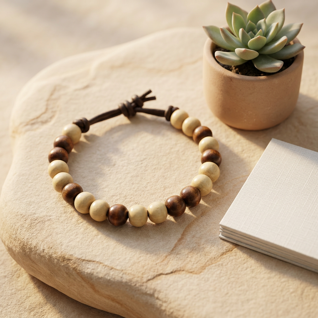 Wood Bead Bracelet